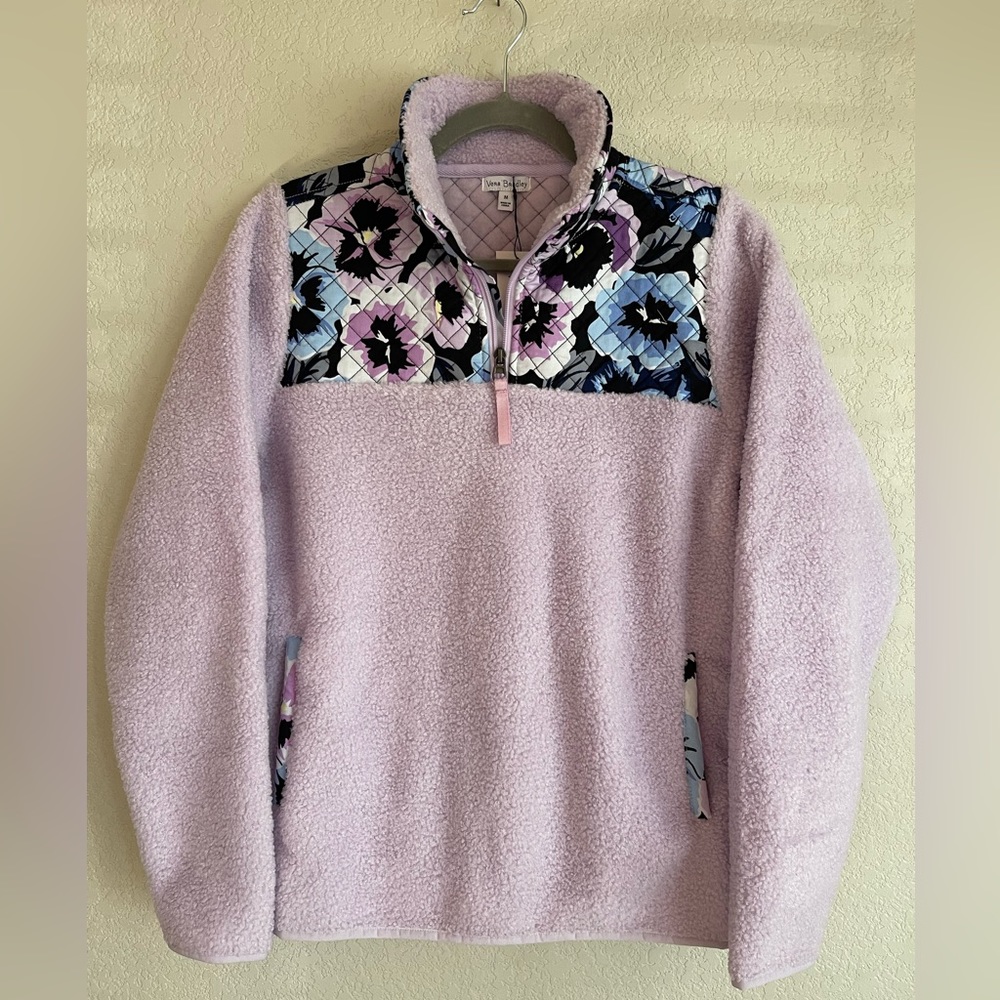 Vera Bradley Teddy Fleece Pocket Pullover
